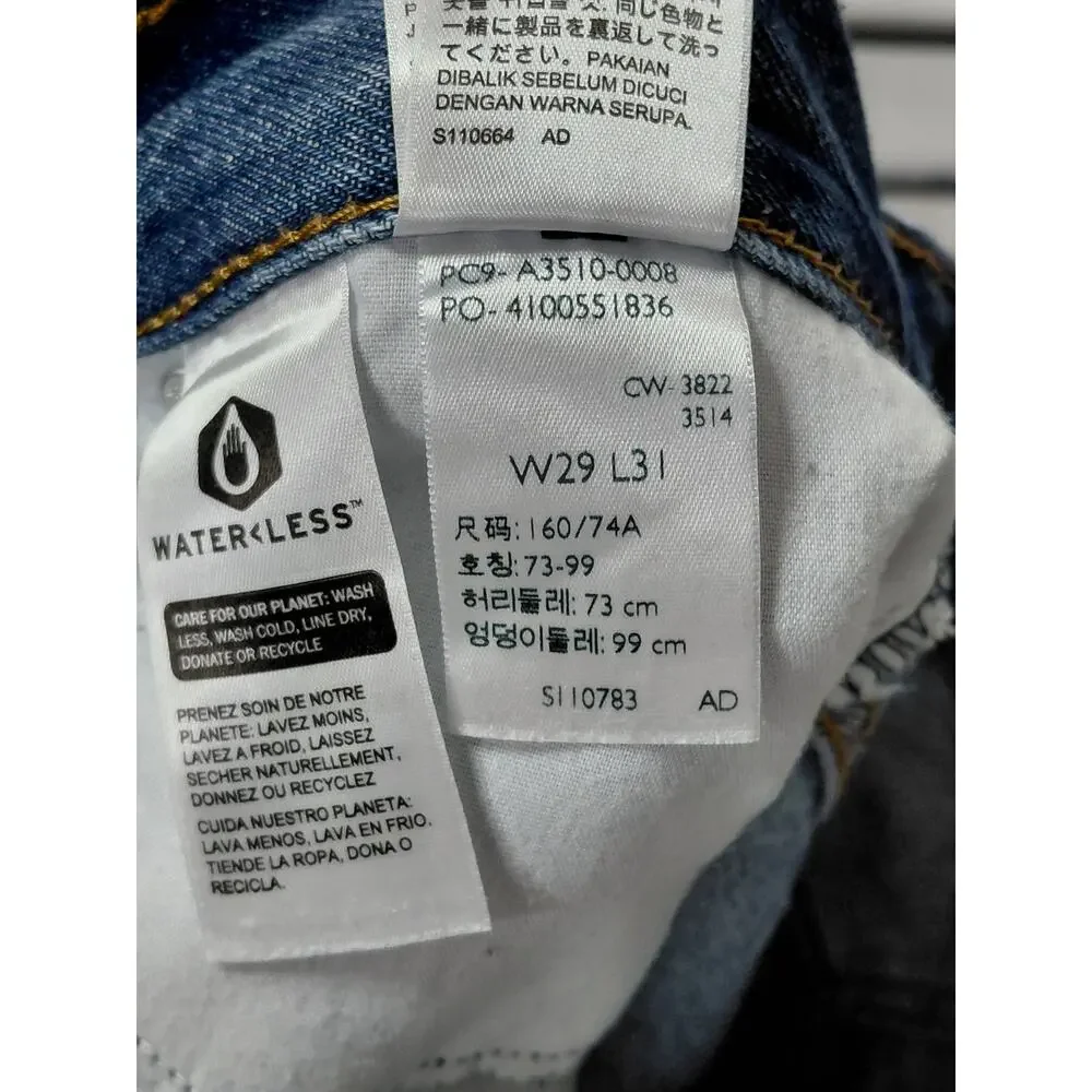 LEVI STRAUSS Blue 94 Baggy Stretch Jeans Relaxed Denim Size 29